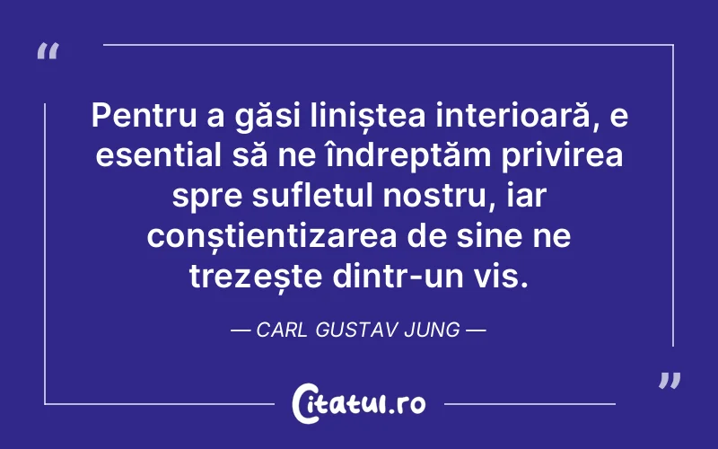 Citat Carl Gustav Jung - citate spiritualitate