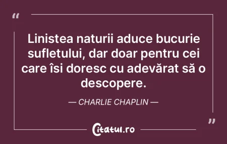Liniștea naturii aduce bucurie sufletul... Liniștea naturii aduce bucurie sufletul...