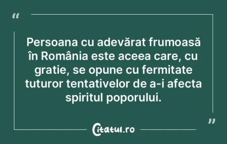 Persoana cu adevărat frumoasă în Rom�...