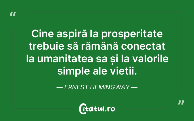 Citat Ernest Hemingway - citate spiritualitate