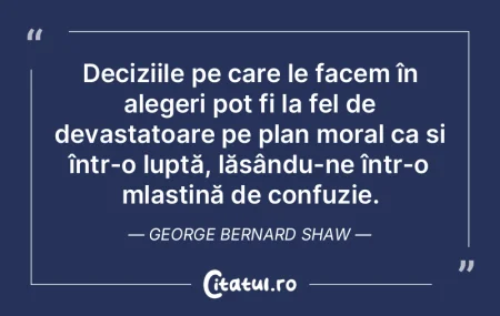 Deciziile pe care le facem în alegeri p...