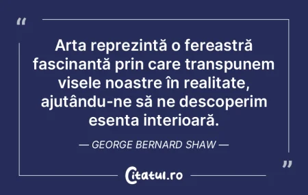Arta reprezintă o fereastră fascinantÄ... Arta reprezintă o fereastră fascinantÄ...