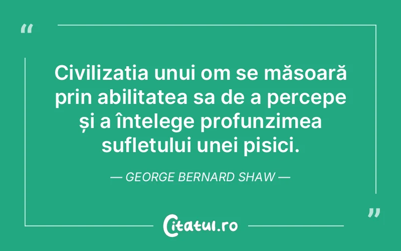 Citat George Bernard Shaw - citate spiritualitate