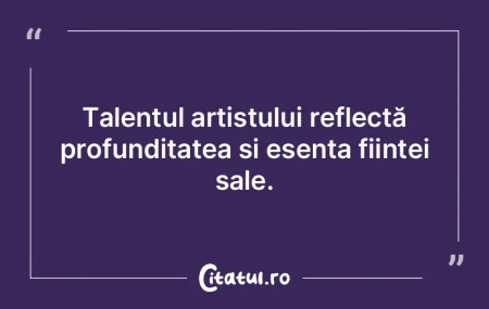 Talentul artistului reflectă profundita... Talentul artistului reflectă profundita...