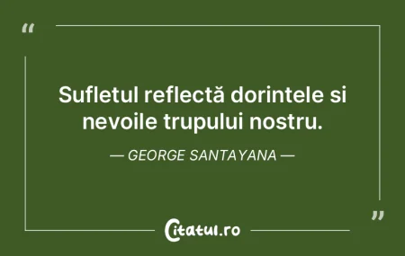 Sufletul reflectă dorințele și nevoil... Sufletul reflectă dorințele și nevoil...
