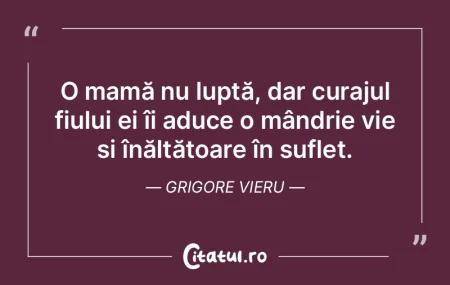 O mamă nu luptă, dar curajul fiului ei... O mamă nu luptă, dar curajul fiului ei...