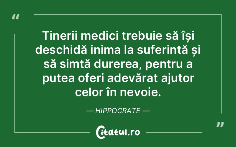 Citat Hippocrate - citate spiritualitate