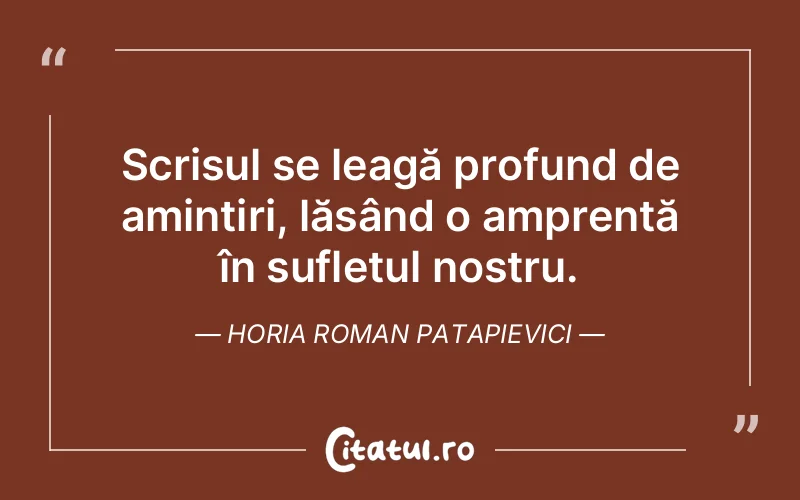 Citat Horia Roman Patapievici - citate spiritualitate