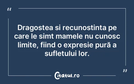 Dragostea și recunoștința pe care le ... Dragostea și recunoștința pe care le ...