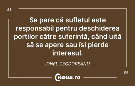 Se pare că sufletul este responsabil pe... Se pare că sufletul este responsabil pe...