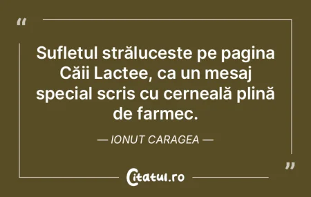 Sufletul strălucește pe pagina Căii L... Sufletul strălucește pe pagina Căii L...