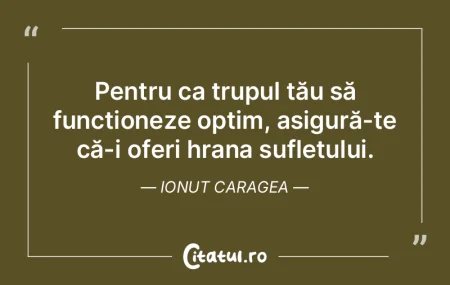 Pentru ca trupul tău să funcționeze o... Pentru ca trupul tău să funcționeze o...