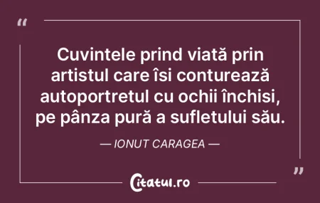 Cuvintele prind viață prin artistul ca... Cuvintele prind viață prin artistul ca...
