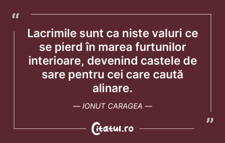 Lacrimile sunt ca niște valuri ce se pi... Lacrimile sunt ca niște valuri ce se pi...