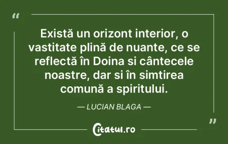 Există un orizont interior, o vastitate... Există un orizont interior, o vastitate...