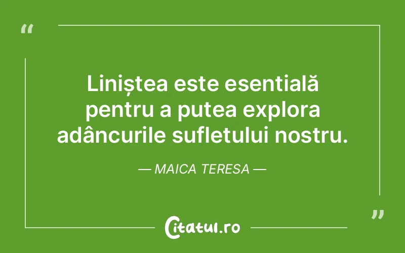 Citat Maica Teresa - citate spiritualitate