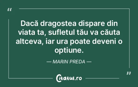 Dacă dragostea dispare din viața ta, s...