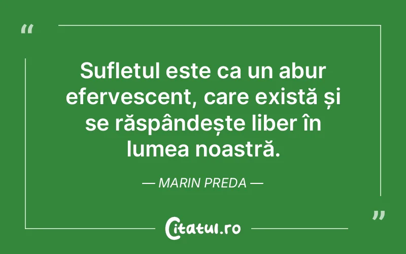 Citat Marin Preda - citate spiritualitate