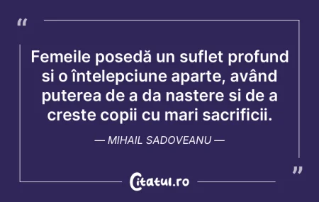 Femeile posedă un suflet profund și o ... Femeile posedă un suflet profund și o ...