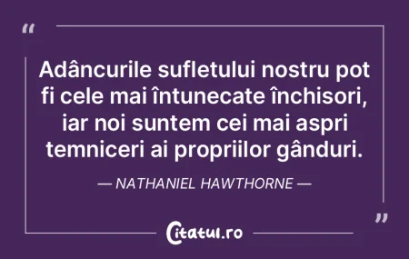 Adâncurile sufletului nostru pot fi cel... Adâncurile sufletului nostru pot fi cel...