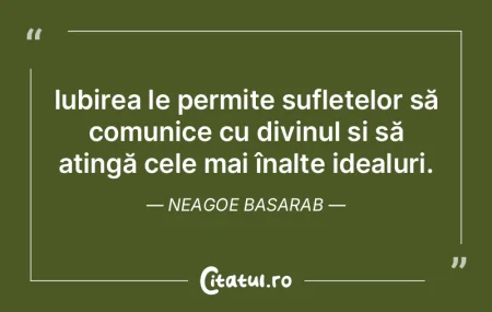 Iubirea le permite sufletelor să comuni... Iubirea le permite sufletelor să comuni...