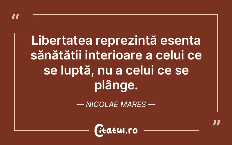 Citat Nicolae Mares - citate spiritualitate