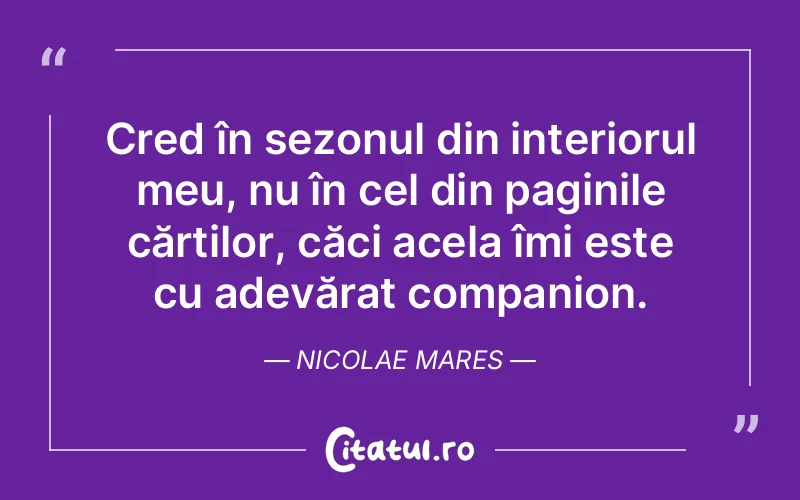 Citat Nicolae Mares - citate spiritualitate