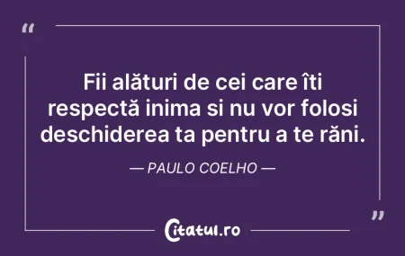 Fii alături de cei care îți respectă... Fii alături de cei care îți respectă...