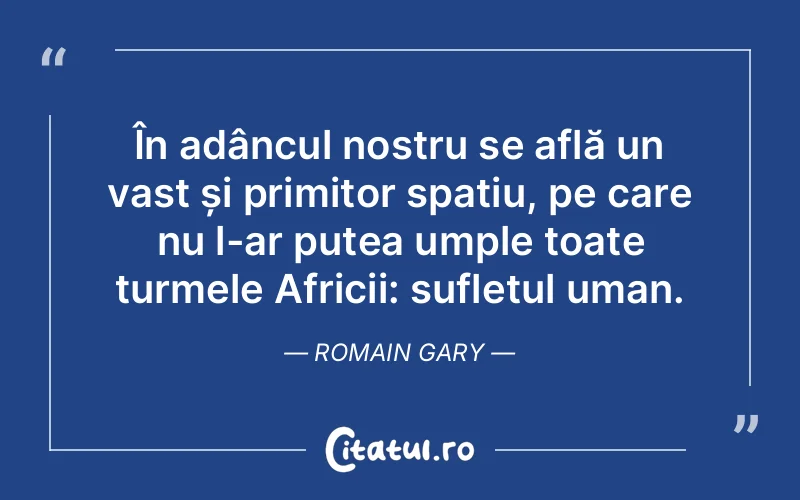 Citat Romain Gary - citate spiritualitate