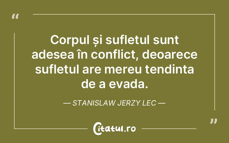 Citat Stanislaw Jerzy Lec - citate spiritualitate