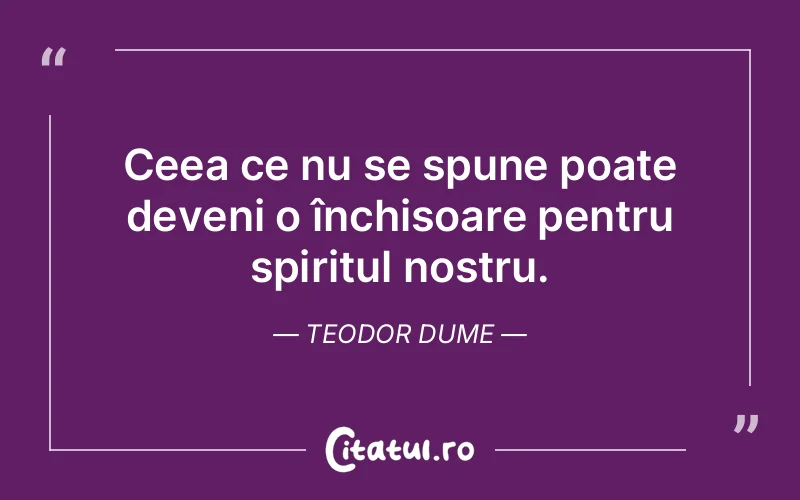 Citat Teodor Dume - citate spiritualitate