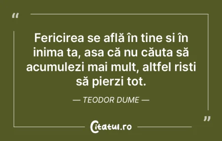 Fericirea se află în tine și în inim... Fericirea se află în tine și în inim...