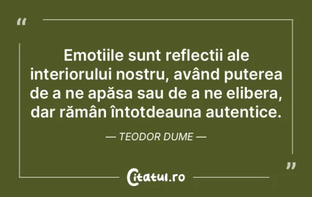 Emoțiile sunt reflecții ale interiorul... Emoțiile sunt reflecții ale interiorul...