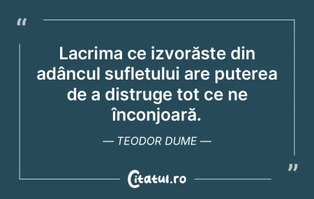 Lacrima ce izvorăște din adâncul sufl... Lacrima ce izvorăște din adâncul sufl...
