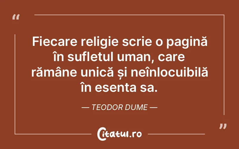 Citat Teodor Dume - citate spiritualitate