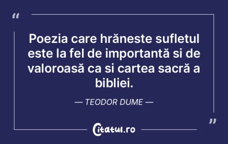 Poezia care hrănește sufletul este la ... Poezia care hrănește sufletul este la ...