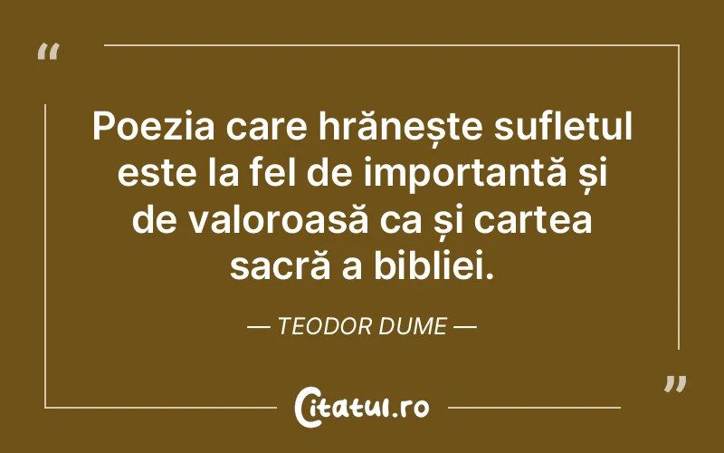 Citat Teodor Dume - citate spiritualitate