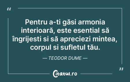 Pentru a-ți găsi armonia interioară, ... Pentru a-ți găsi armonia interioară, ...