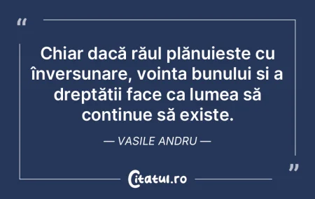Chiar dacă răul plănuiește cu înver... Chiar dacă răul plănuiește cu înver...