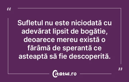 Sufletul nu este niciodată cu adevărat... Sufletul nu este niciodată cu adevărat...