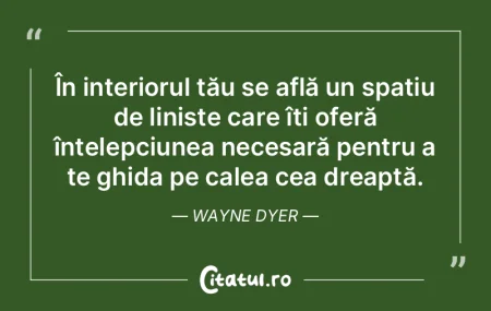 În interiorul tău se află un spațiu ... În interiorul tău se află un spațiu ...