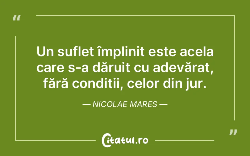 Citat Nicolae Mares - citate spiritualitate