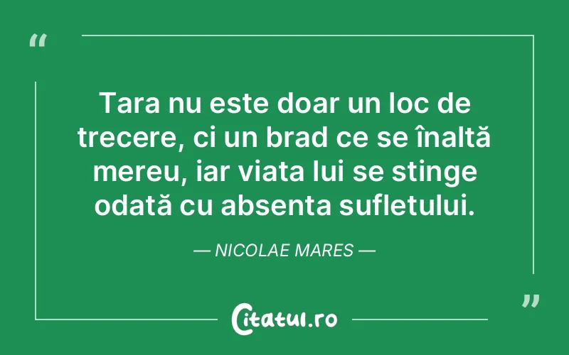 Citat Nicolae Mares - citate spiritualitate