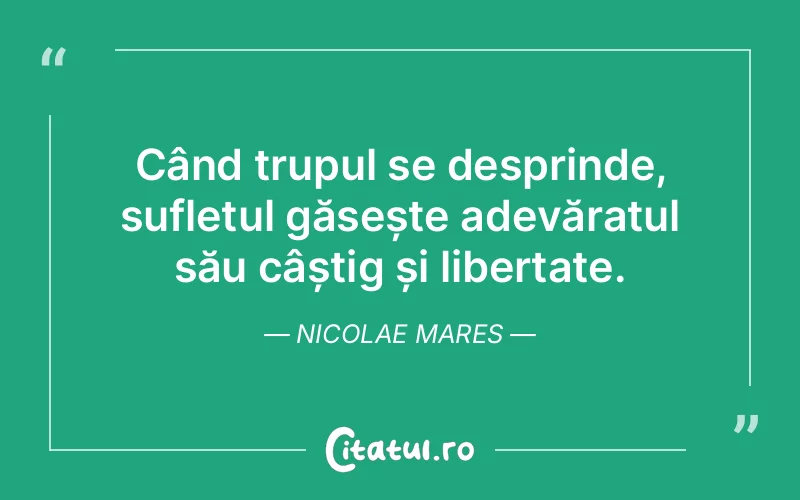 Citat Nicolae Mares - citate spiritualitate