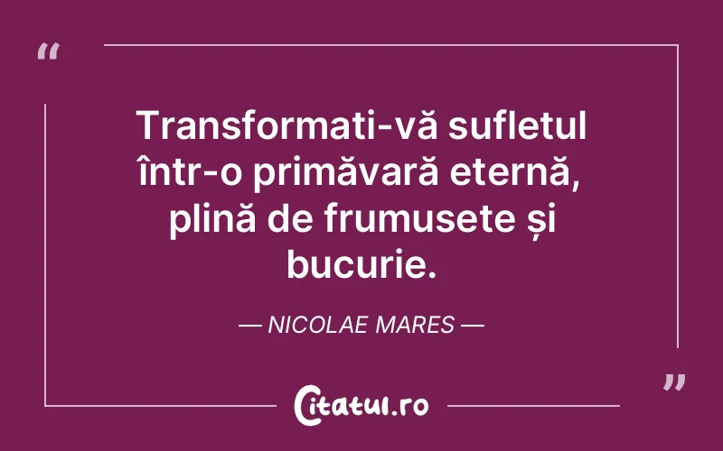 Citat Nicolae Mares - citate spiritualitate