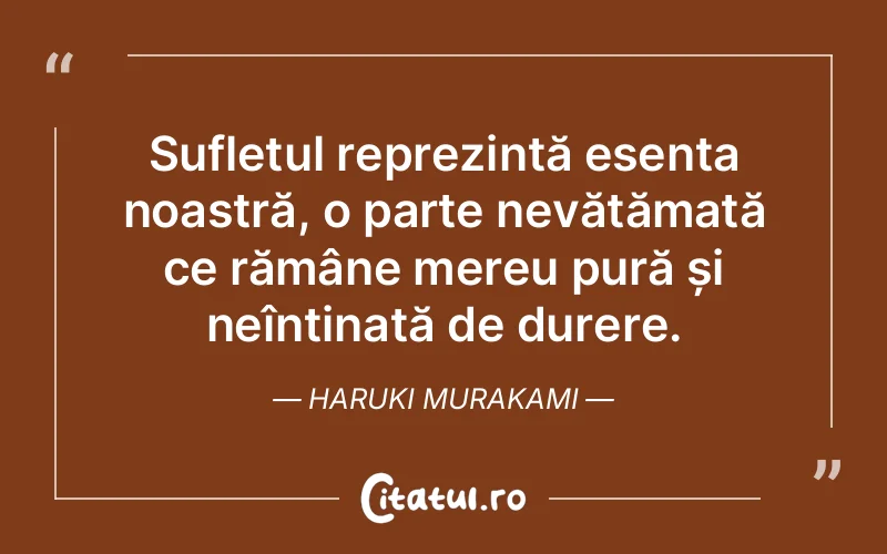 Citat Haruki Murakami - citate spiritualitate