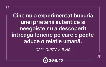 Cine nu a experimentat bucuria unei prie... Cine nu a experimentat bucuria unei prie...