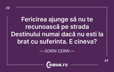 Fericirea ajunge să nu te recunoască p... Fericirea ajunge să nu te recunoască p...