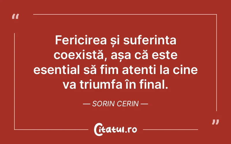 Citat Sorin Cerin - citate spiritualitate
