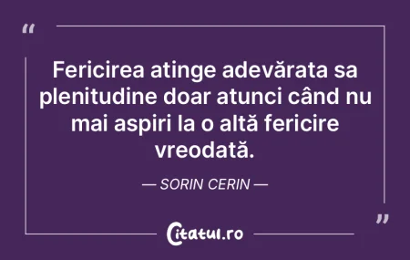 Fericirea atinge adevărata sa plenitudi... Fericirea atinge adevărata sa plenitudi...